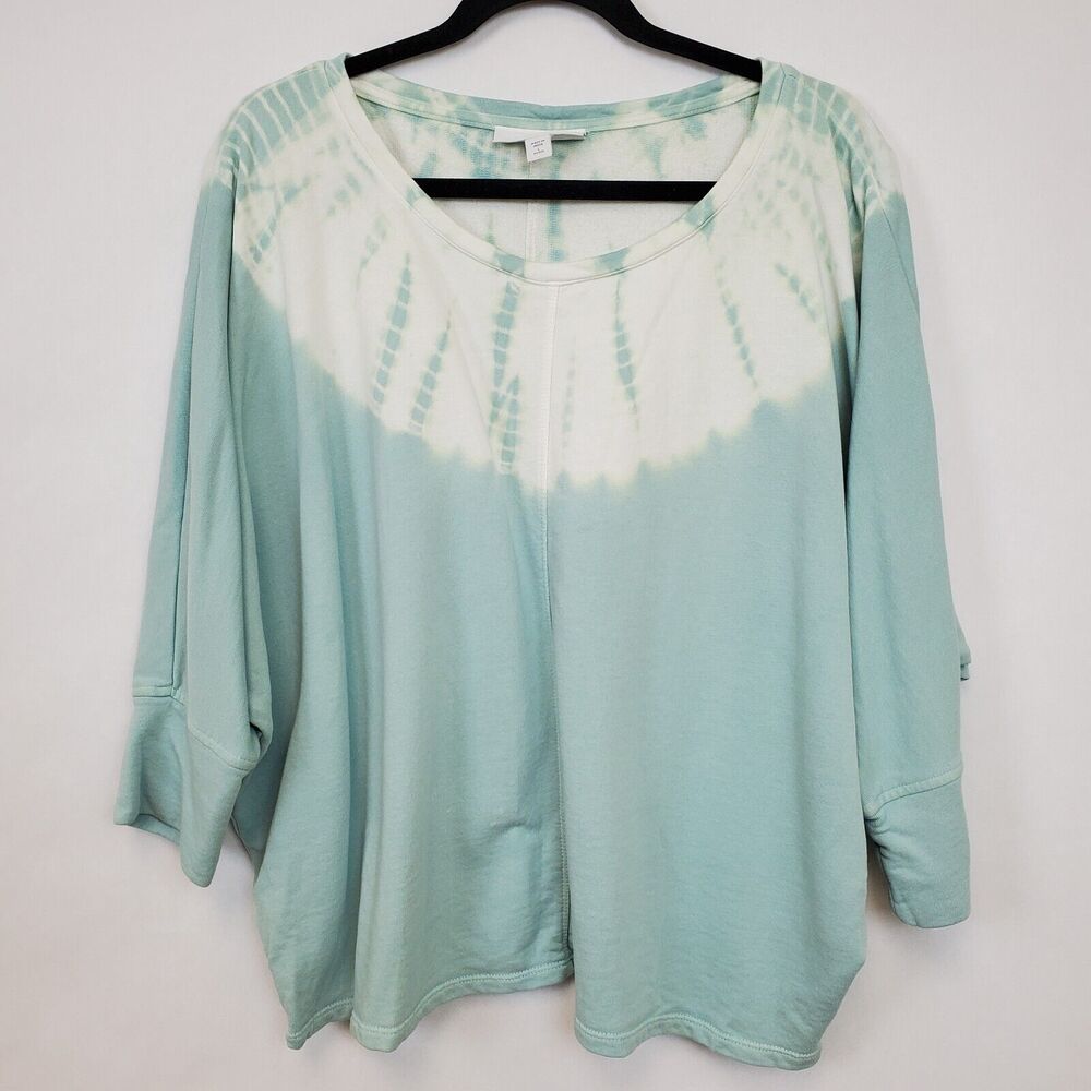 J. Jill Sweater Womens‎ Large Petite Tie Dye Watercolor PureJill Cotton Dolman